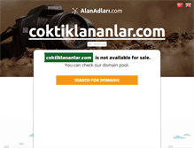 Tablet Screenshot of coktiklananlar.com